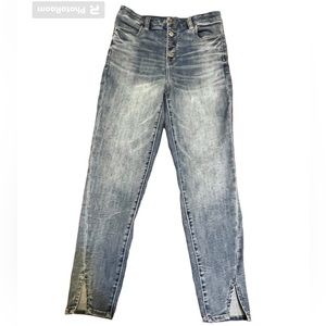 American Eagle Curvy High Hi Rise Stretch Jegging Button